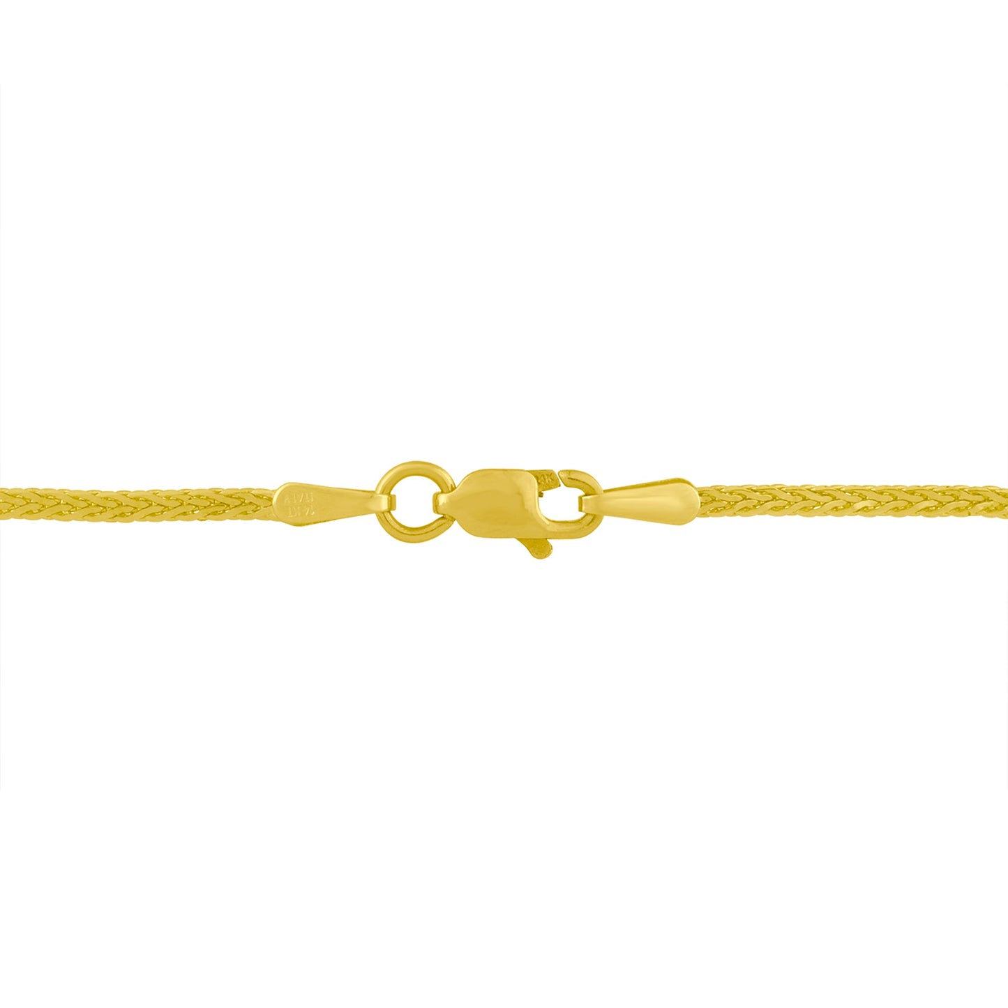 14K Yellow and White Gold 2.0 Cttw Princess Cut Diamond Flared and X-Station V Shaped 18†Franco Chain Statement Necklace (H-I Color, SI2-I1 Clarity)