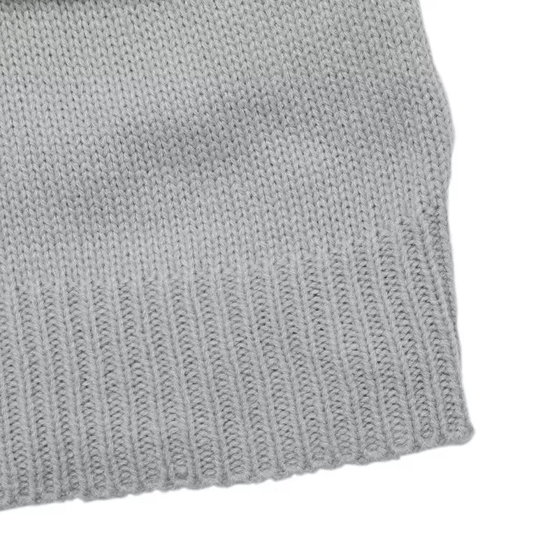 V-Neck Dropped Shoulder Sweater