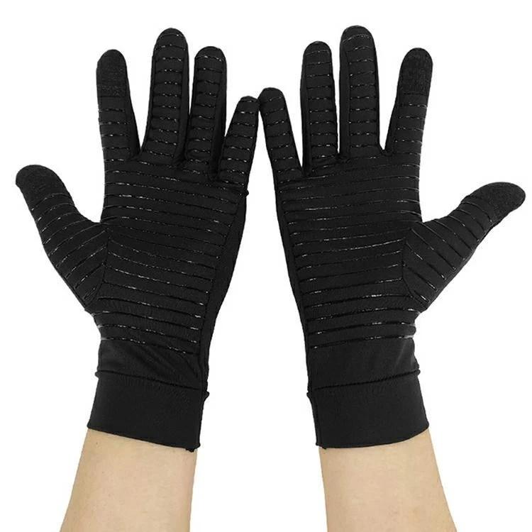 Copper Fiber Pressure Full Finger Touch Screen Gloves For Men