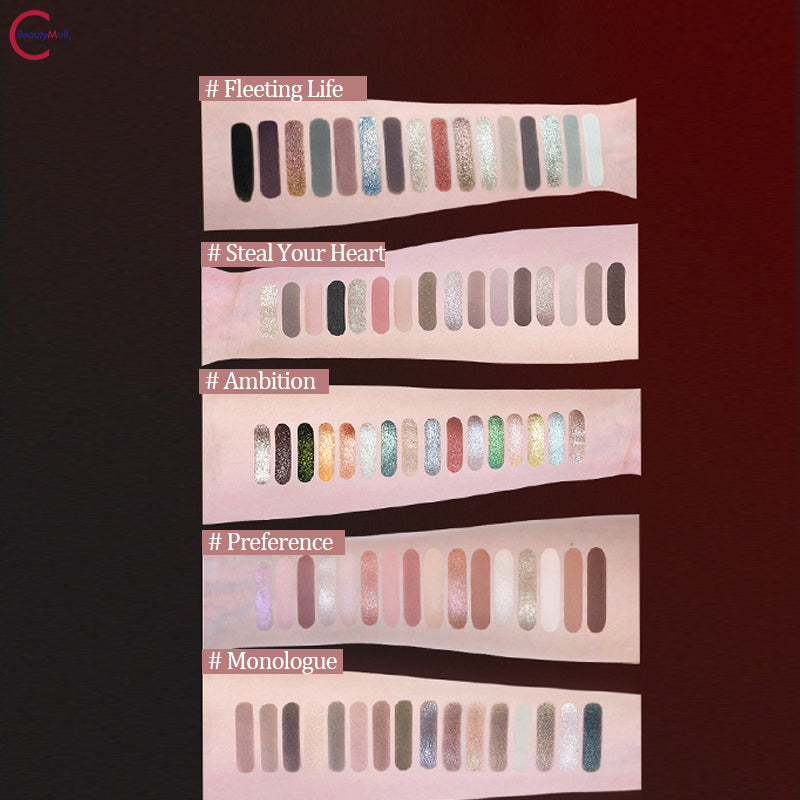 CHEERYEP (QIANYAN) 16-Color Natural Star Eye Shadow Palette - 04#Neon