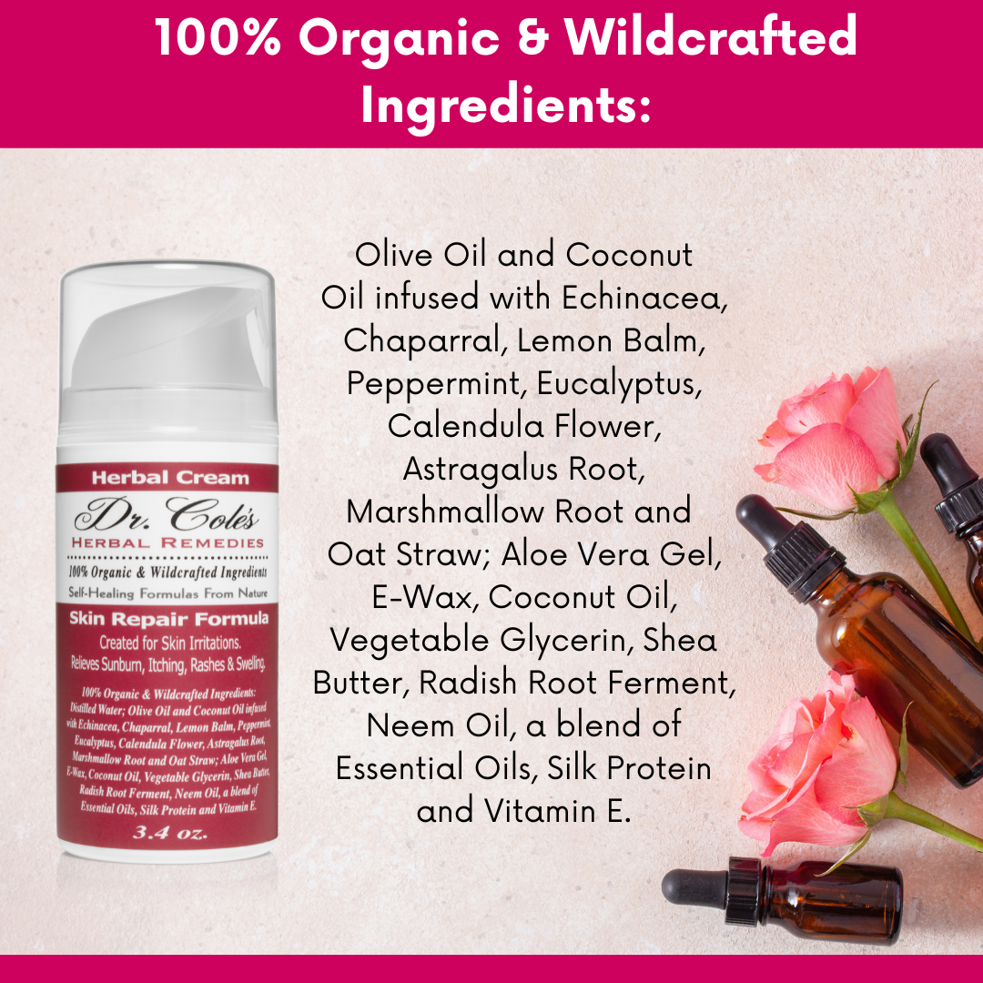 17 - Crema Herbal Orgánica Reparadora de la Piel Dr. Cole