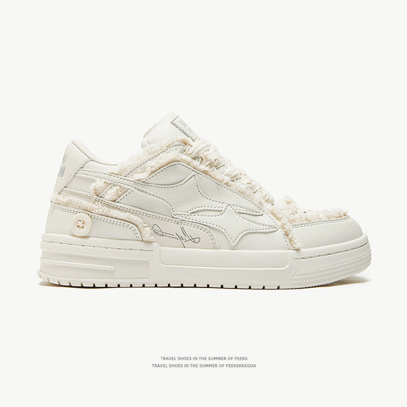 Denim Skate Platform Sneakers