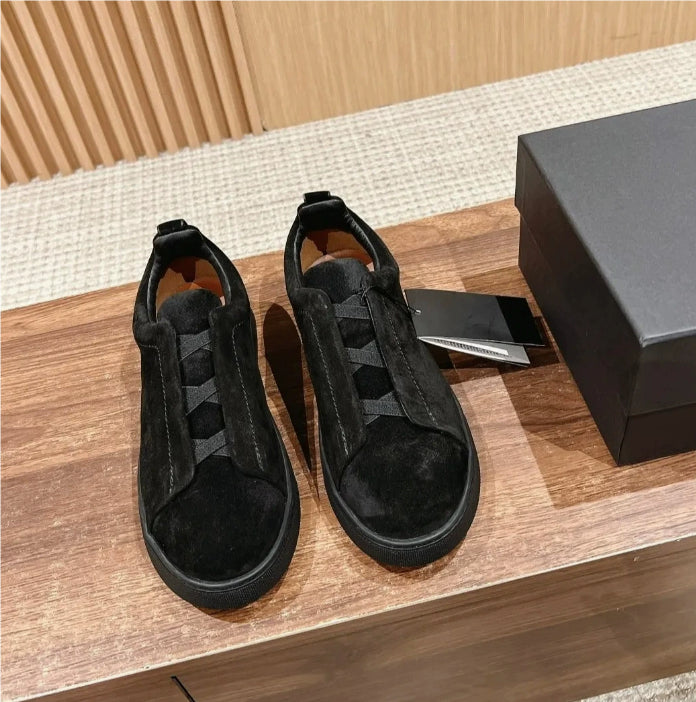 Men's European First Layer Cowhide Four Seasons Leisure Flats
