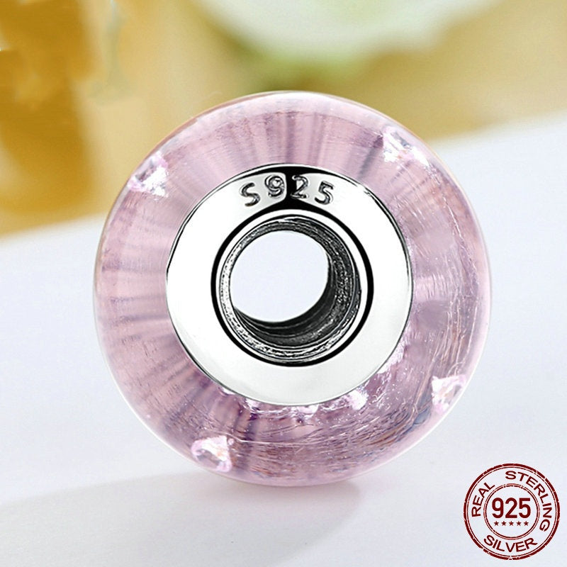 Bubble Glass Bead S925 Sterling Silver