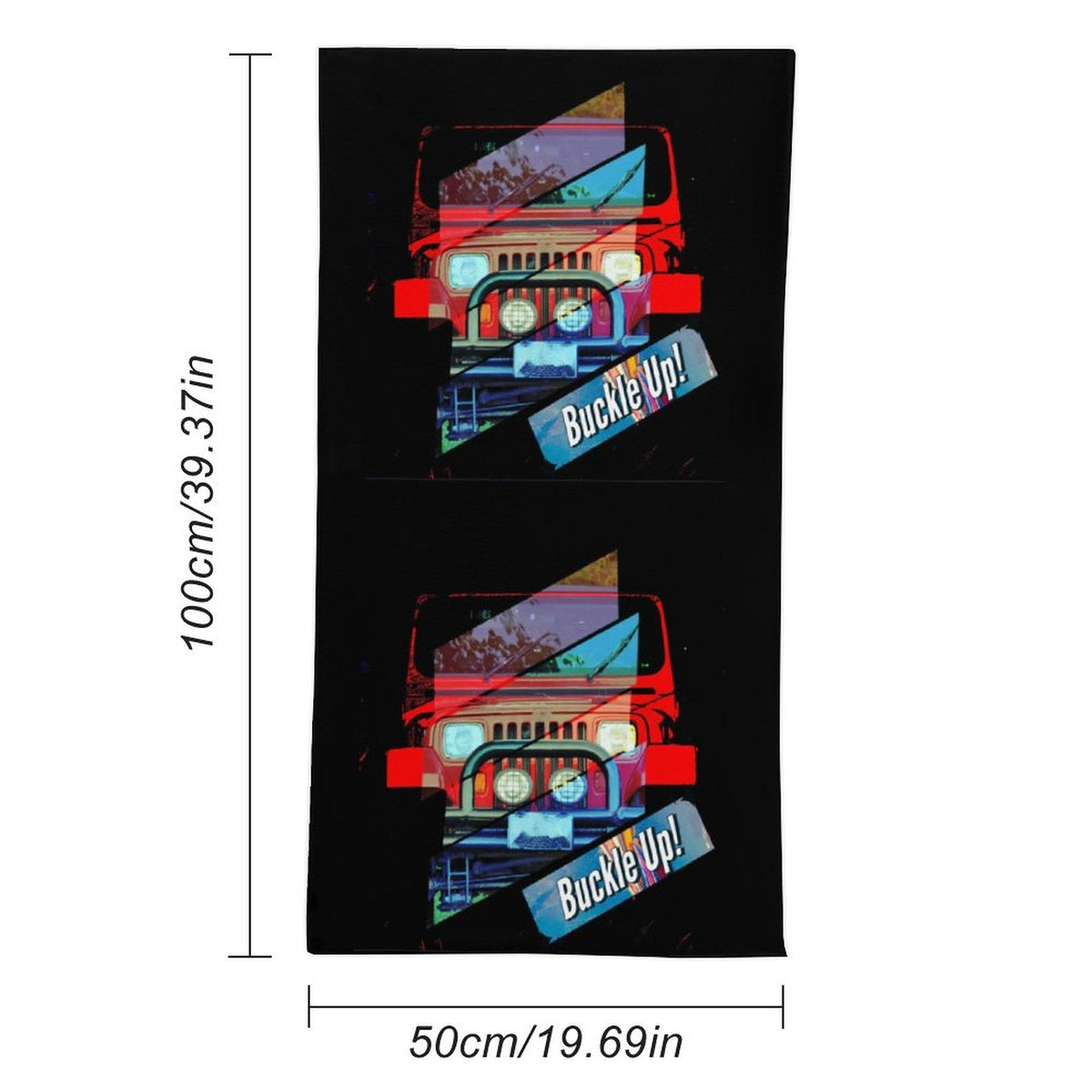 Children's Buckle Up! 4-wheel Drive Beach Towel