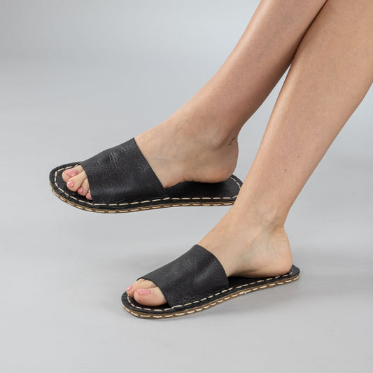 Women's Black Barefoot Slide Sandals