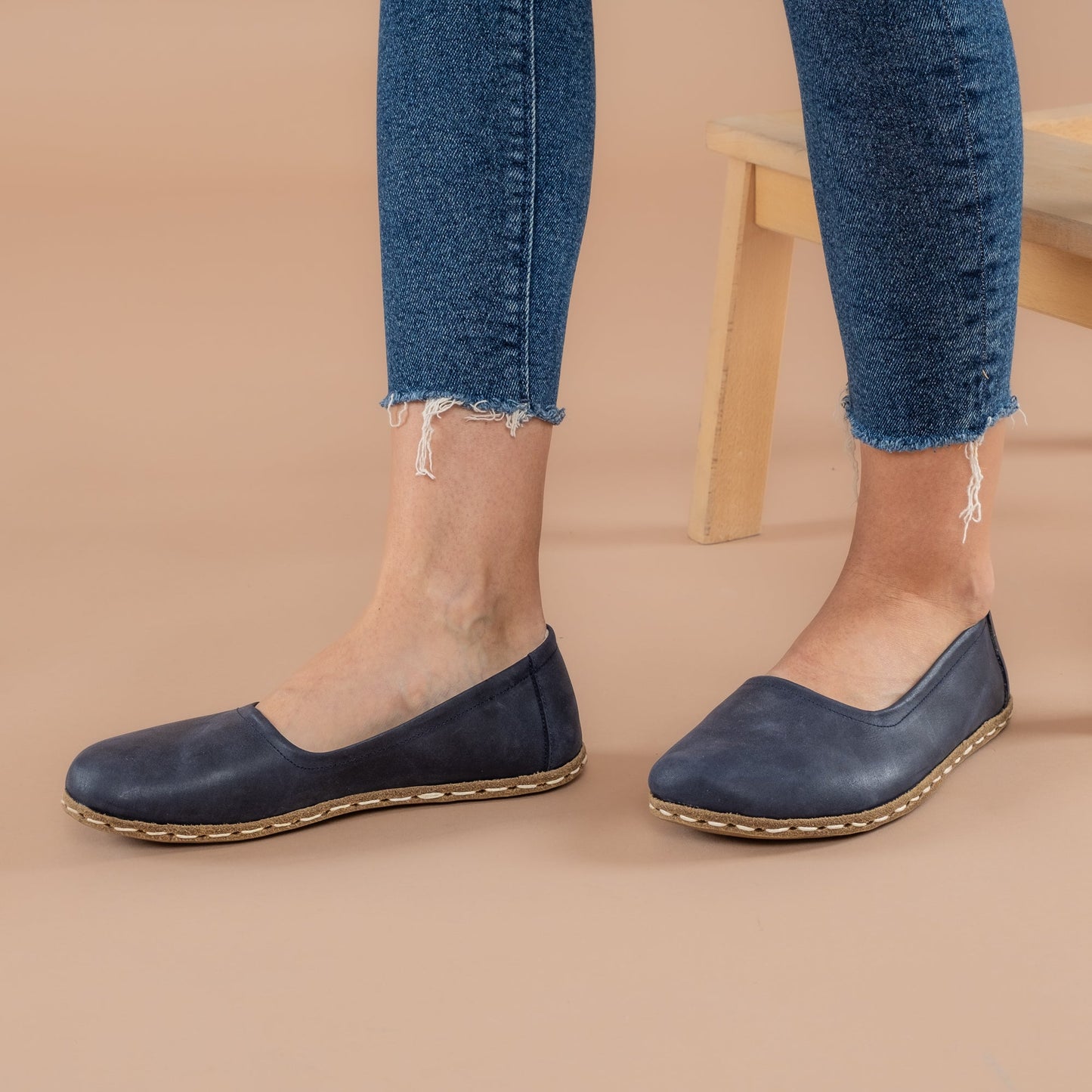 Women's Blue Barefoot Ballet Flats