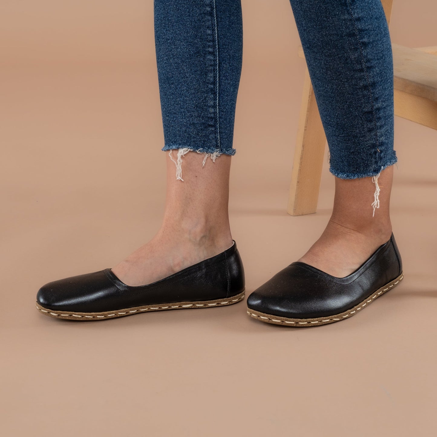 Women's Black Barefoot Ballet Flats