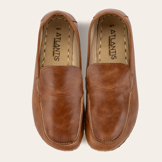 Men's Antique Brown Moccasins