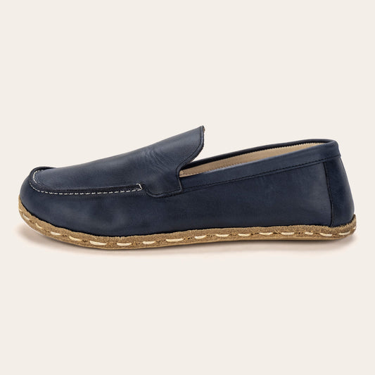 Men's Blue Moccasins