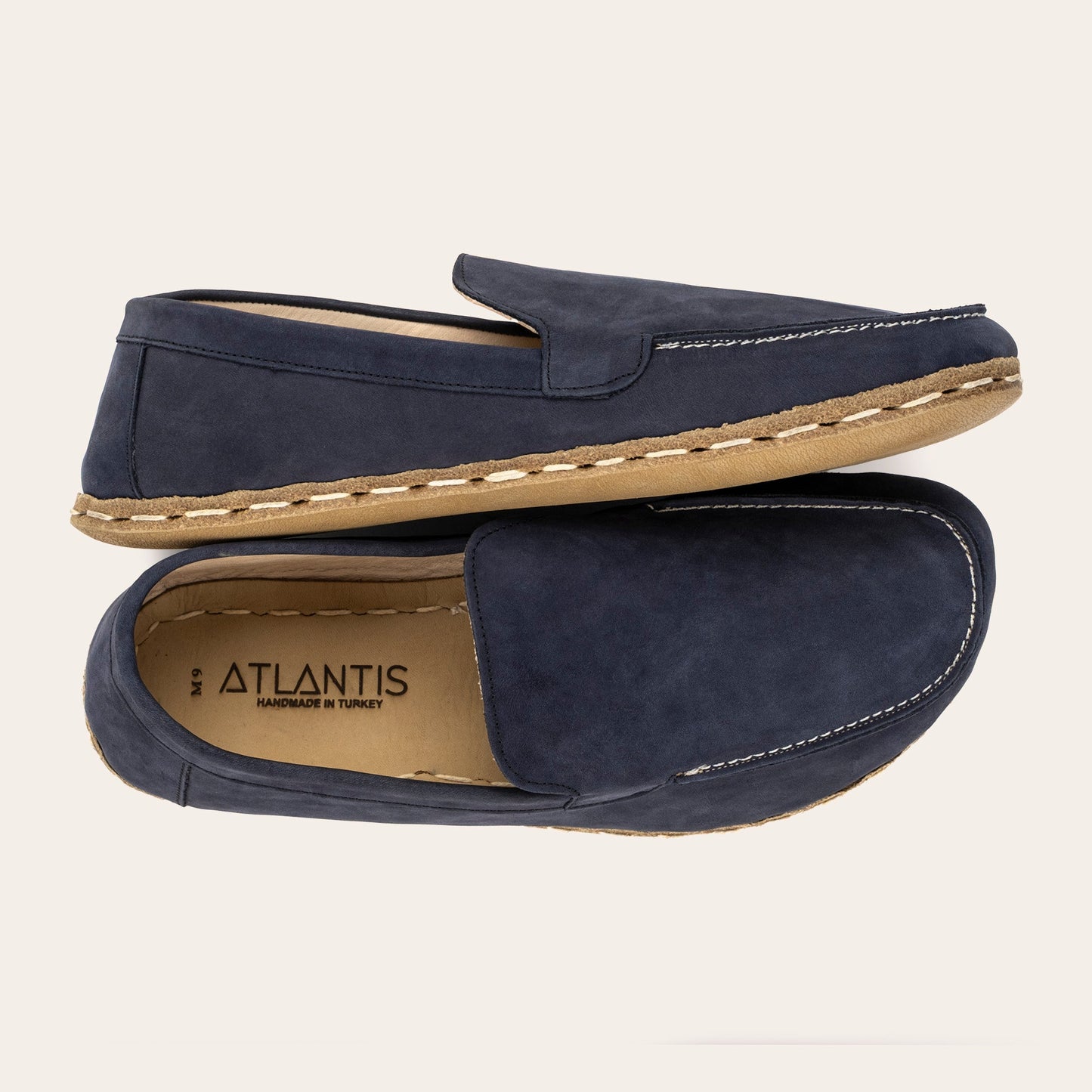 Women's Navy Nubuck Moccasins
