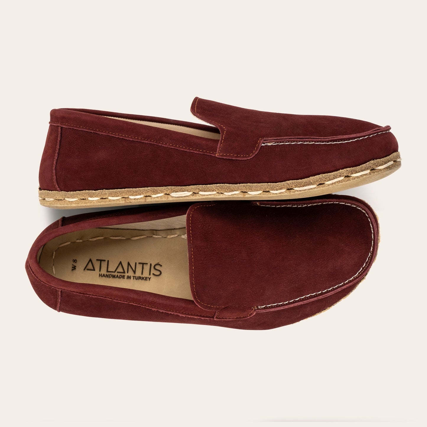 Men's Burgundy Moccasins