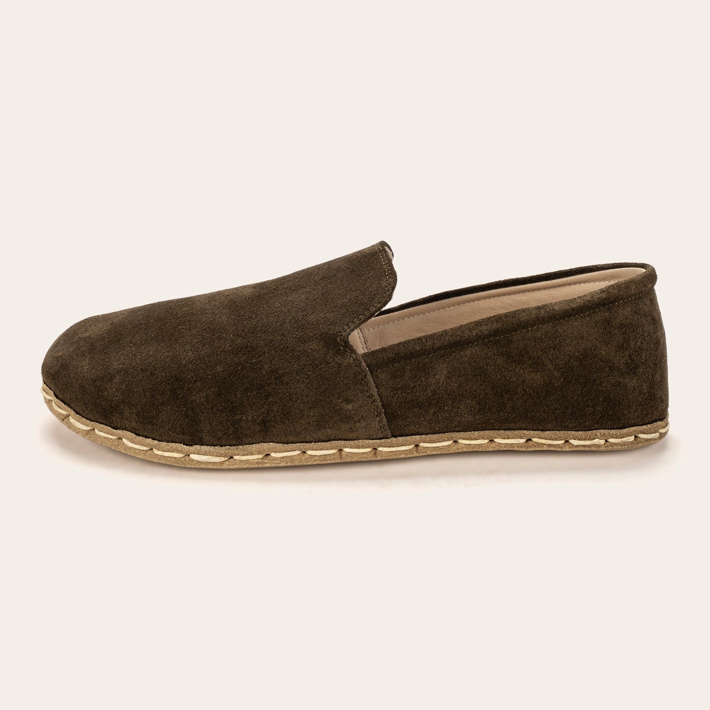 Women's Khaki Green Suede Minimalists
