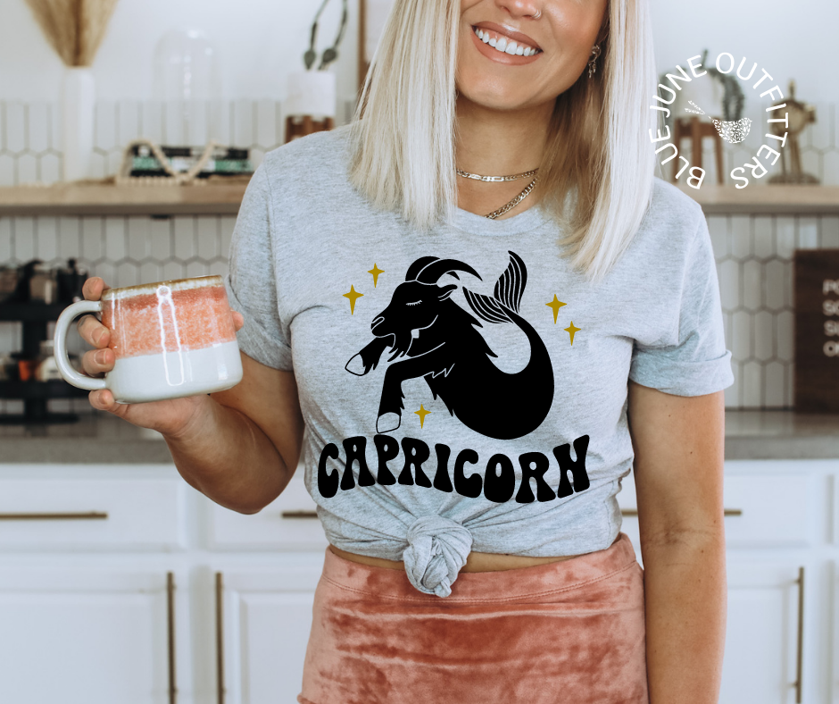 Capricorn | Retro Zodiac Tee