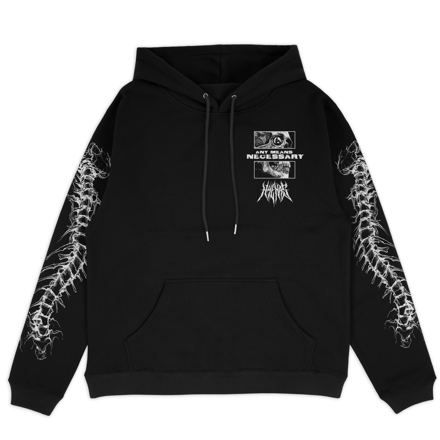 Sudadera con Capucha Pullover Are We Even Alive Negra