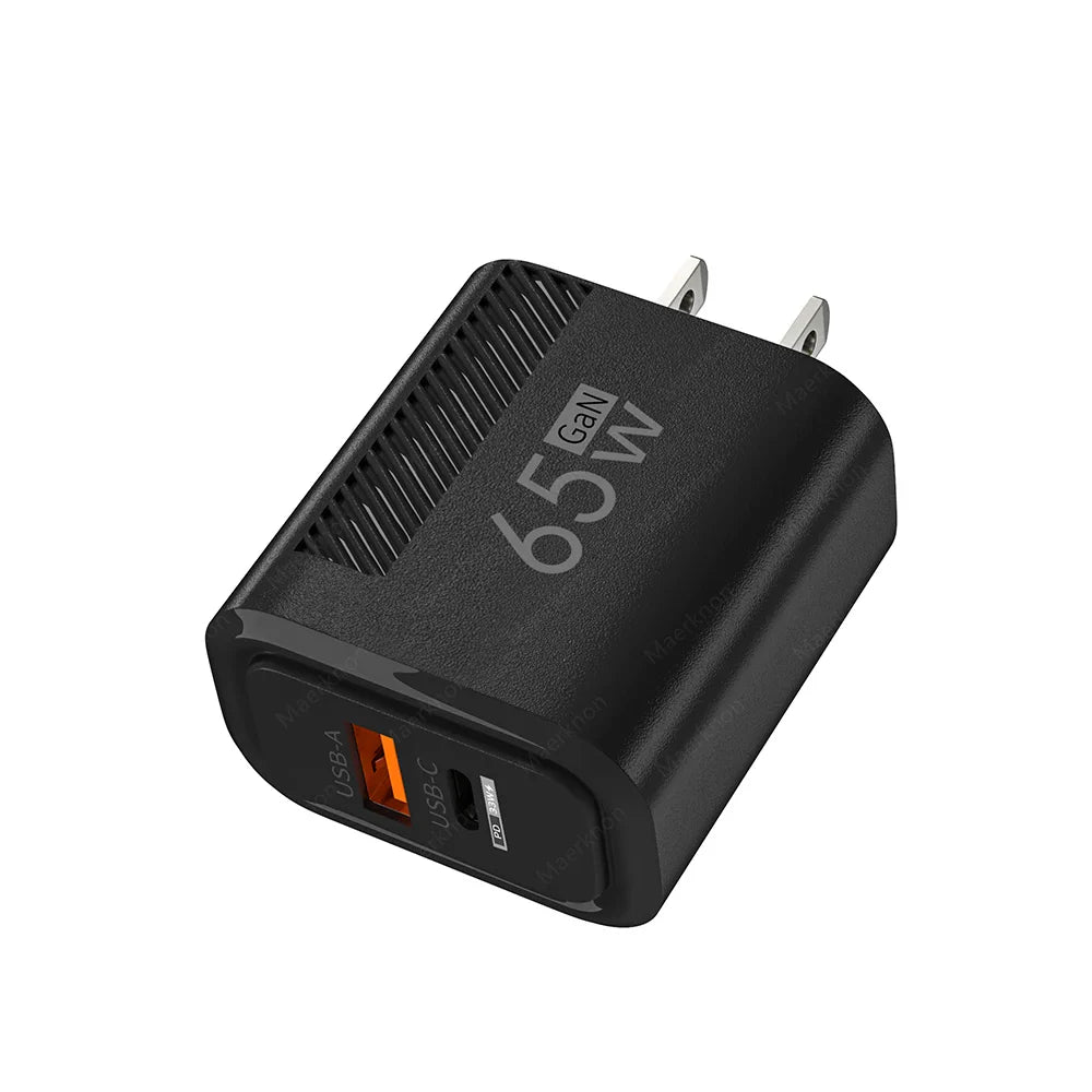 Total 65W Fast Charger USB Type C Quick Charge Wall Charger For iPhone 15 Samsung Xiaomi Huawei PD Phone Charger Power Adapter