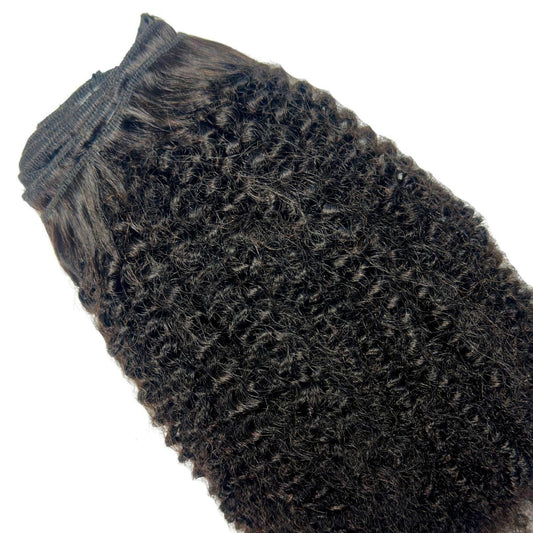 Extensiones de Pelo 100% Humano Rizado Afro Kinky con Clip