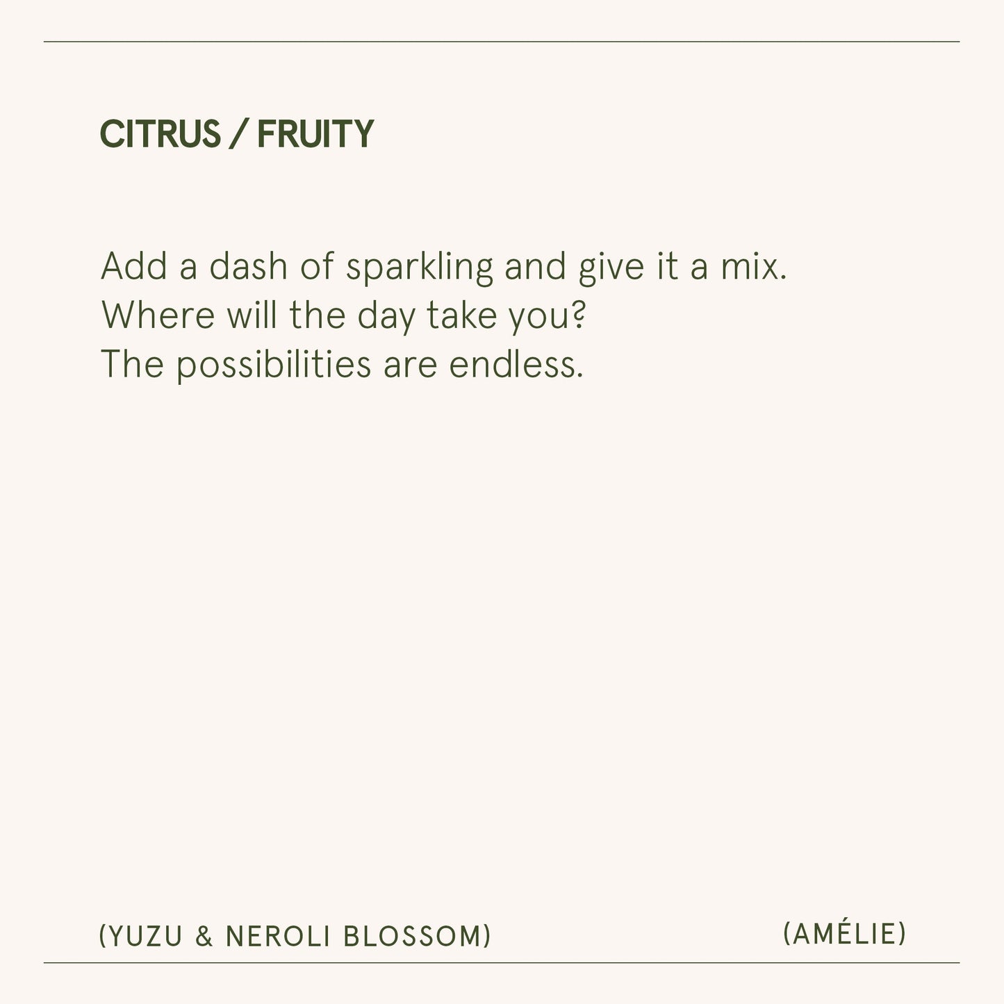 Amélie – Yuzu & Neroli Blossom Candle