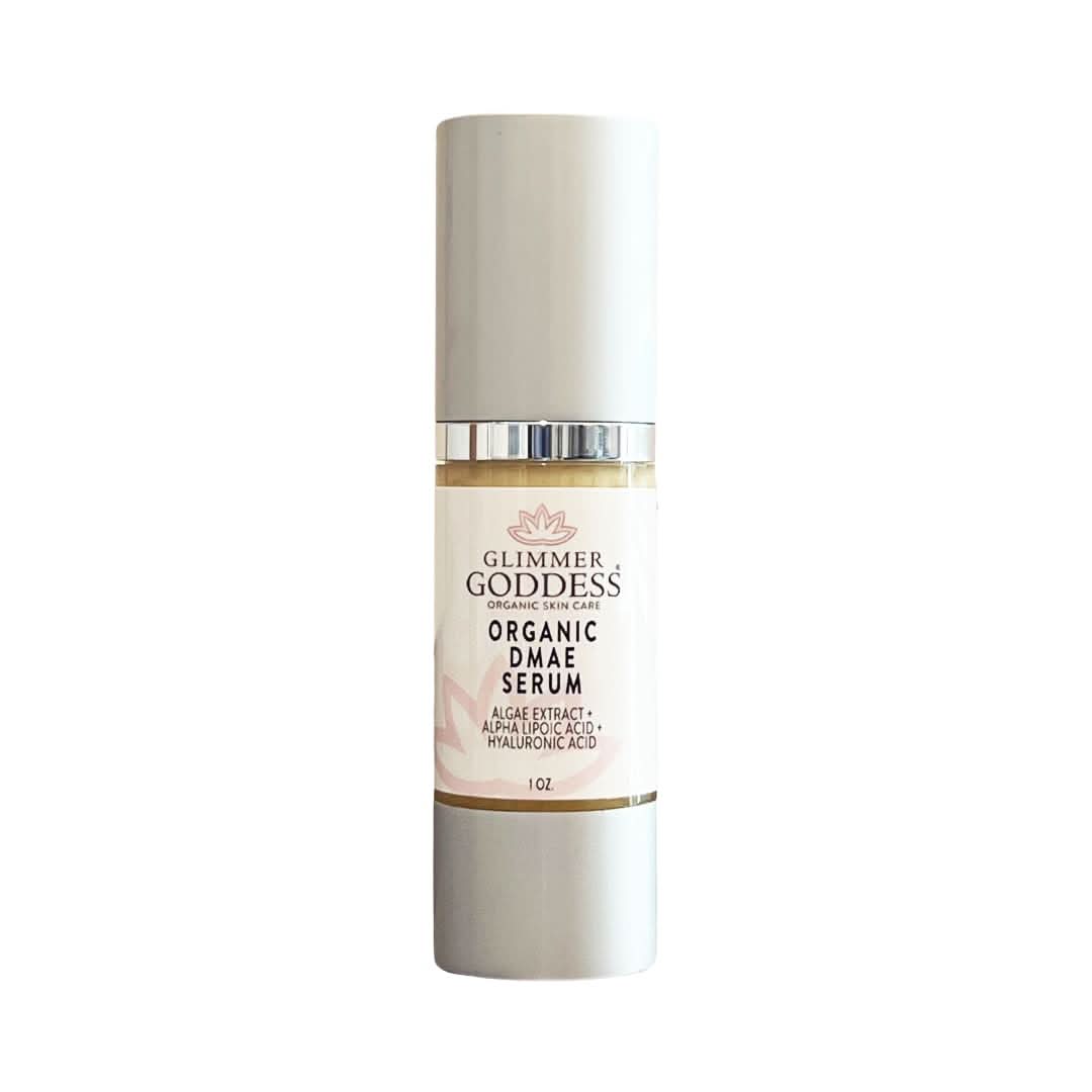 GLIMMER GODDESS Organic Skin Firming Serum with DMAE + Alpha Lipoic
