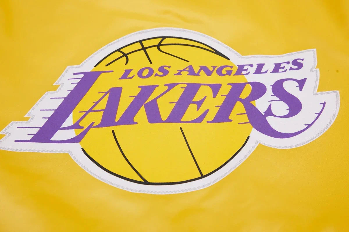 Chaqueta de satén Pro Standard LA Lakers Big Logo - Dorada