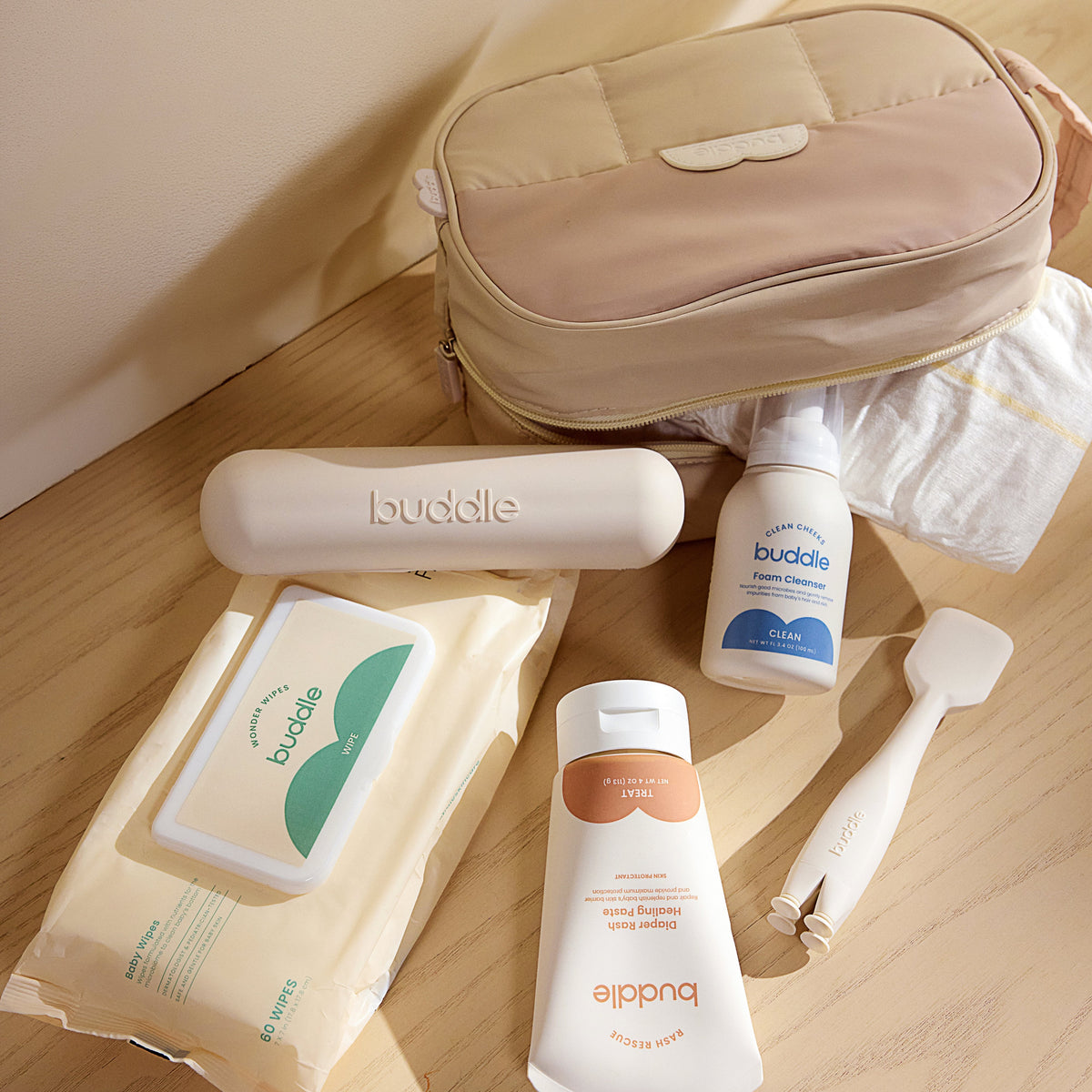 Kit definitivo para el cuidado de la piel del pañal Buddle