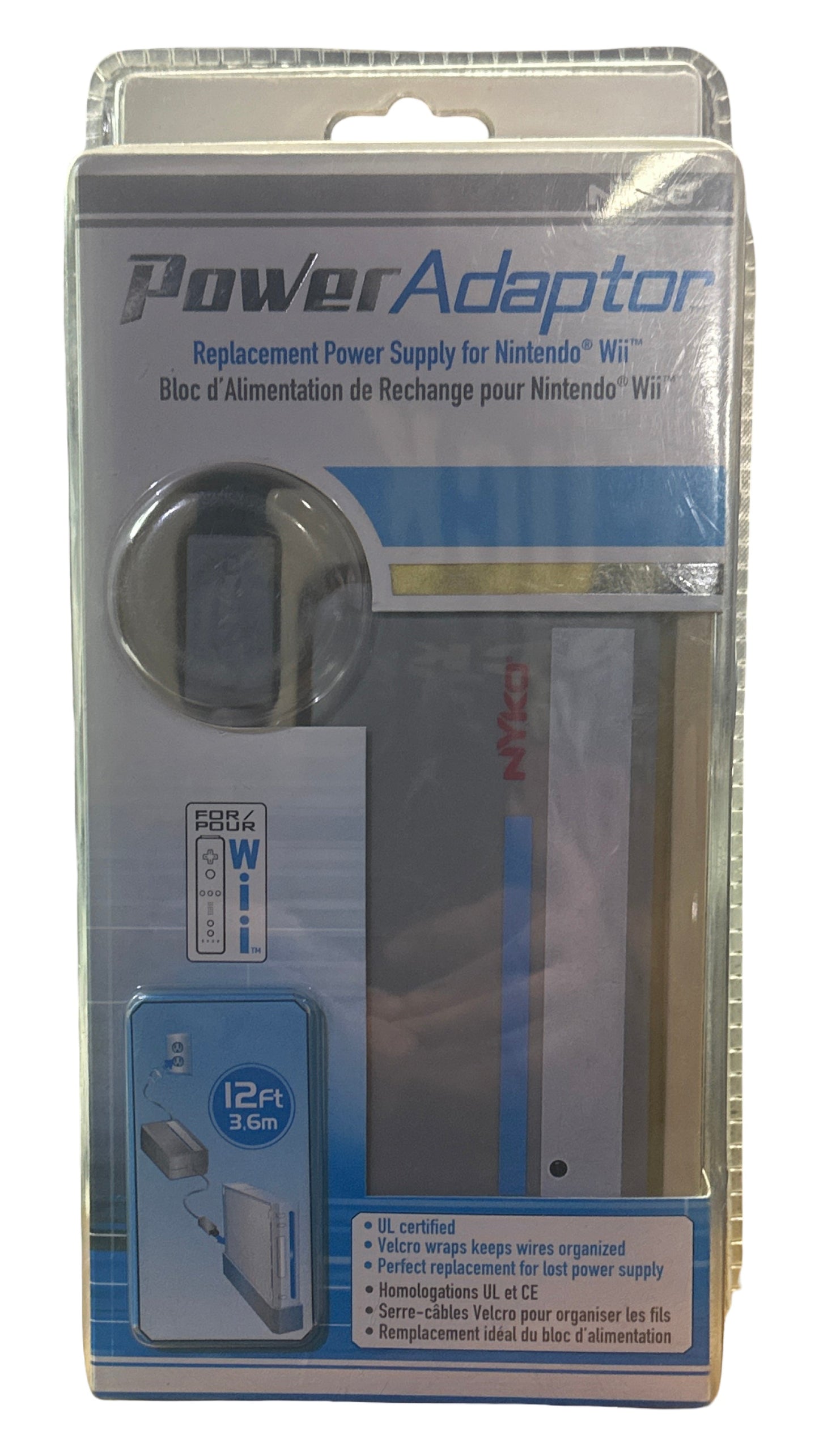 Nyko Technologies, Inc - Adaptador de corriente alterna Nyko - Nintendo Wii