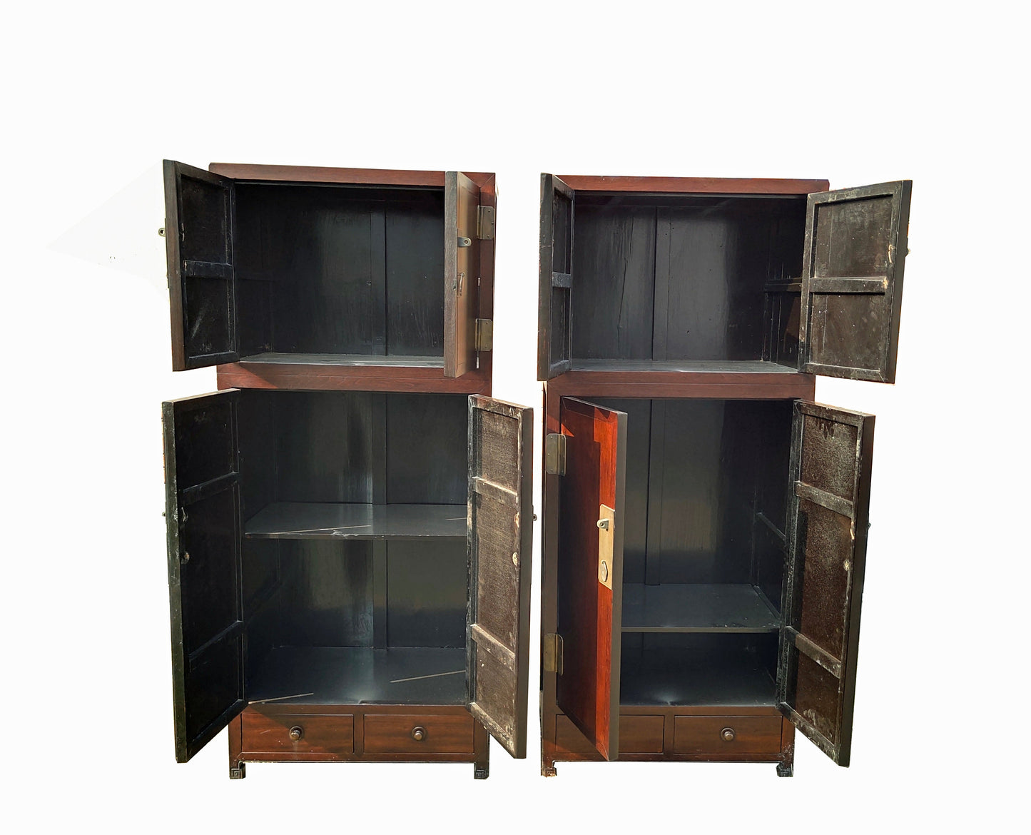 Par de gabinetes antiguos de Tianjin