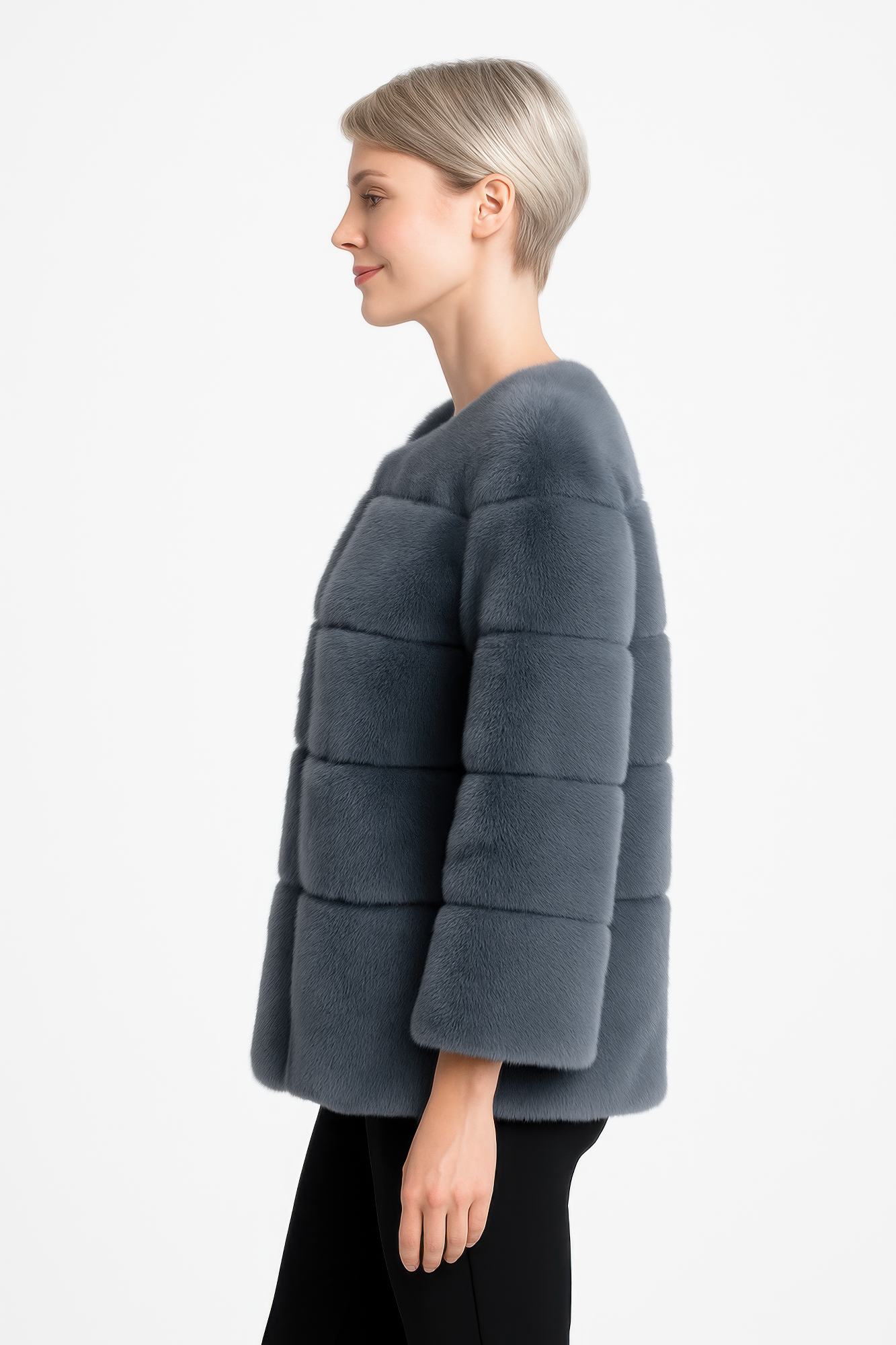 Plush Camel Faux Fur Jacket See size chart under “more details”