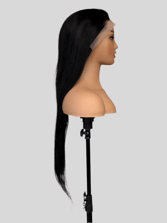 Boss Flow – Peluca frontal de encaje recto brasileño (negro natural)