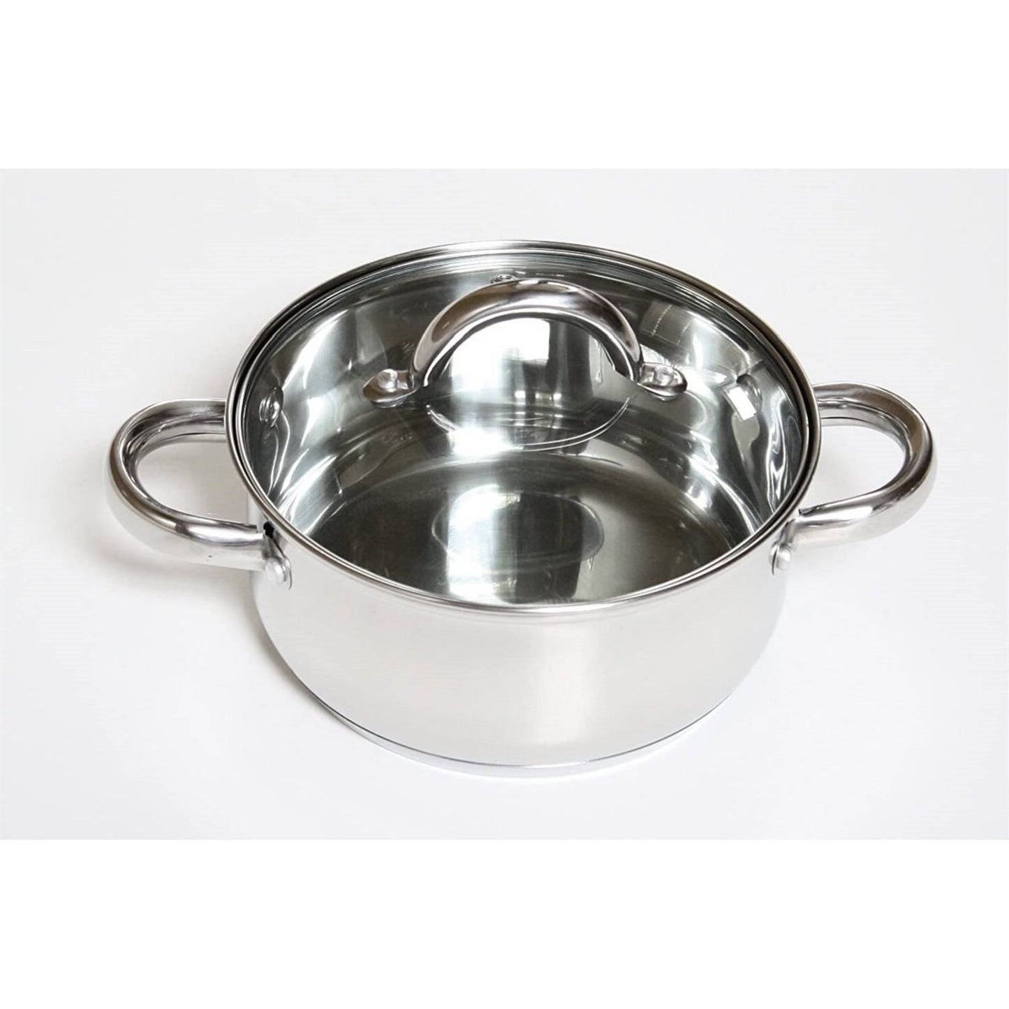 Juego de batería de cocina de acero inoxidable de 12 piezas Cool Touch
