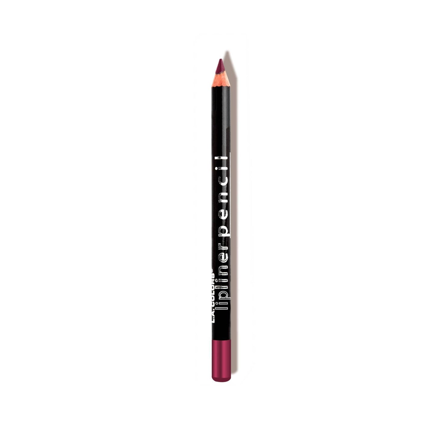 L.A. Colors Smooth Smudge Lasting Lipliner Pencil, Eggplant, 3 Pack