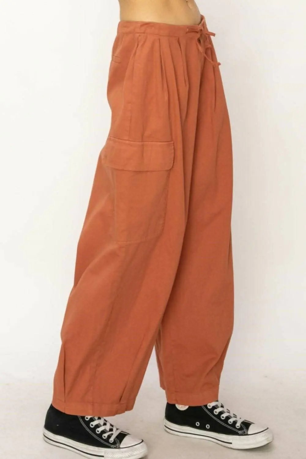 Trendsi Cargo Pants Wide Leg Drawstring Women's Chic