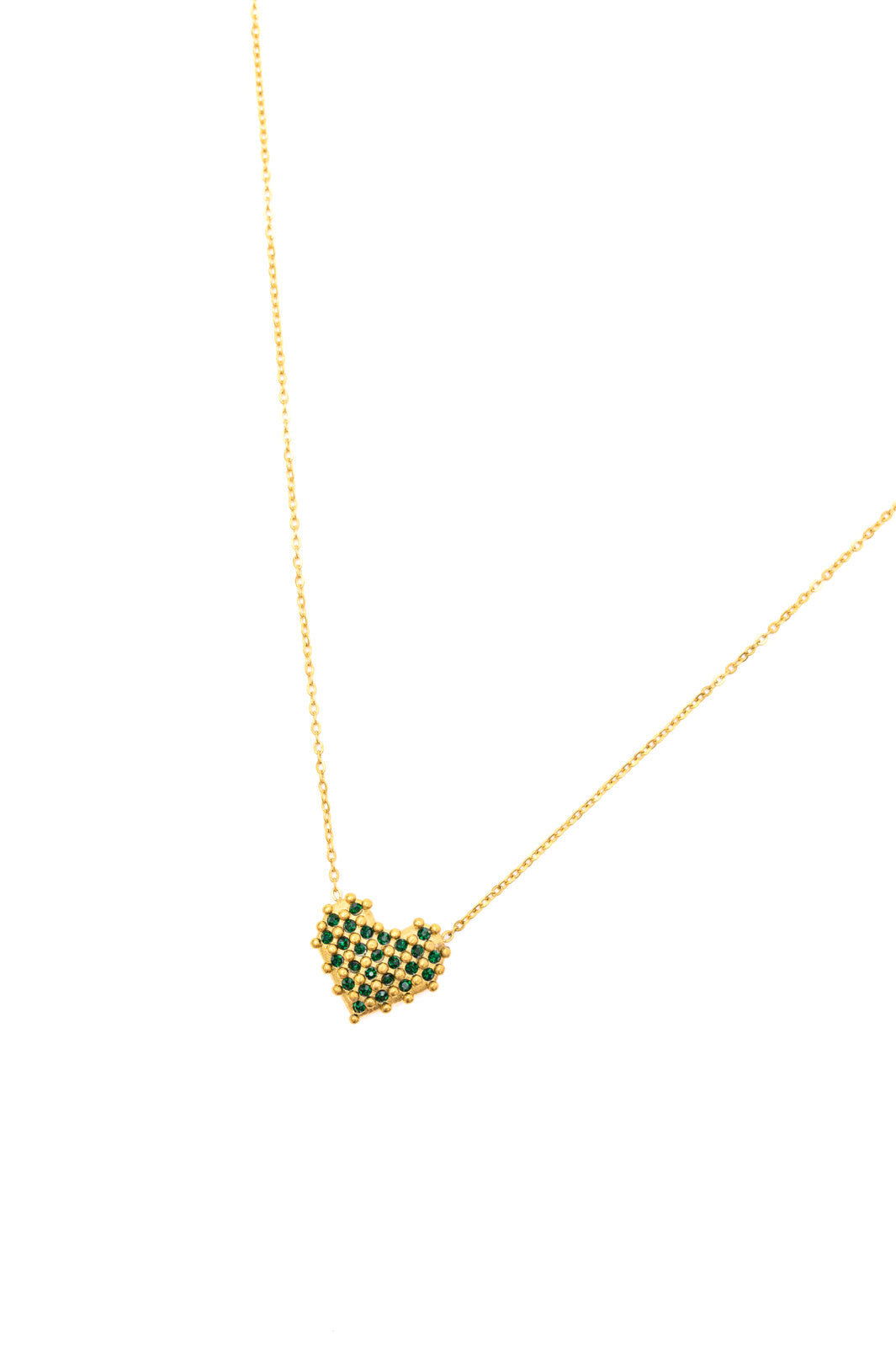 Collar Corazón a Cuadros