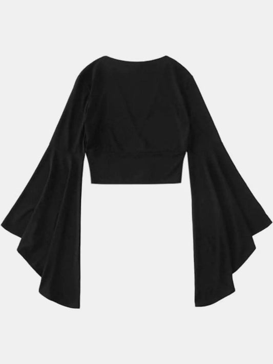 T-Shirts Trendsi just arrived - Chic bell sleeve crop blouse