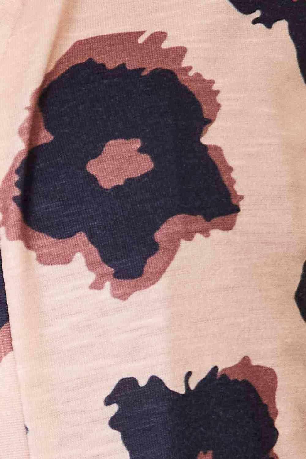 Trendsi Button-Up Cardigan Abstract Print Women's