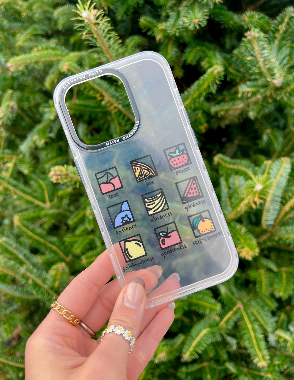 Funda Transparente para Teléfono Fruto del Espíritu