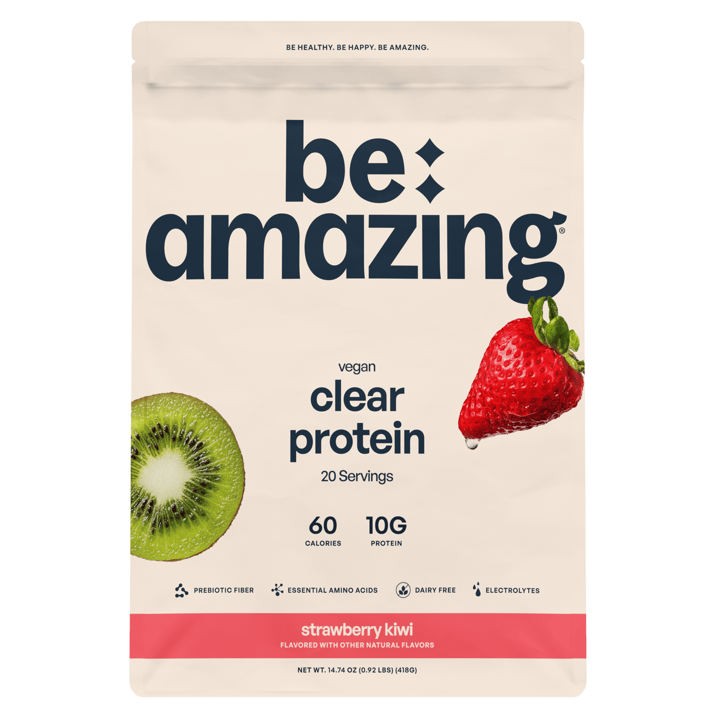 Proteína vegana transparente