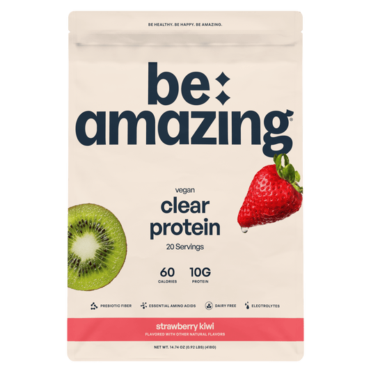 Proteína vegana transparente
