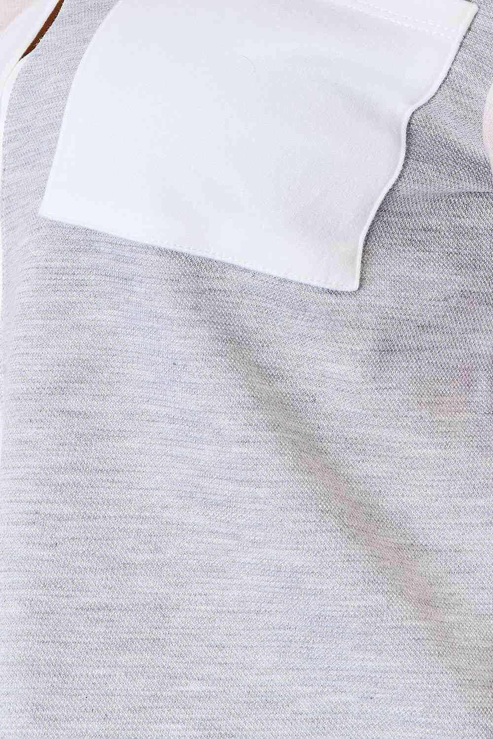 Trendsi Soft Cotton Knit Top Light Gray | Quality Basics