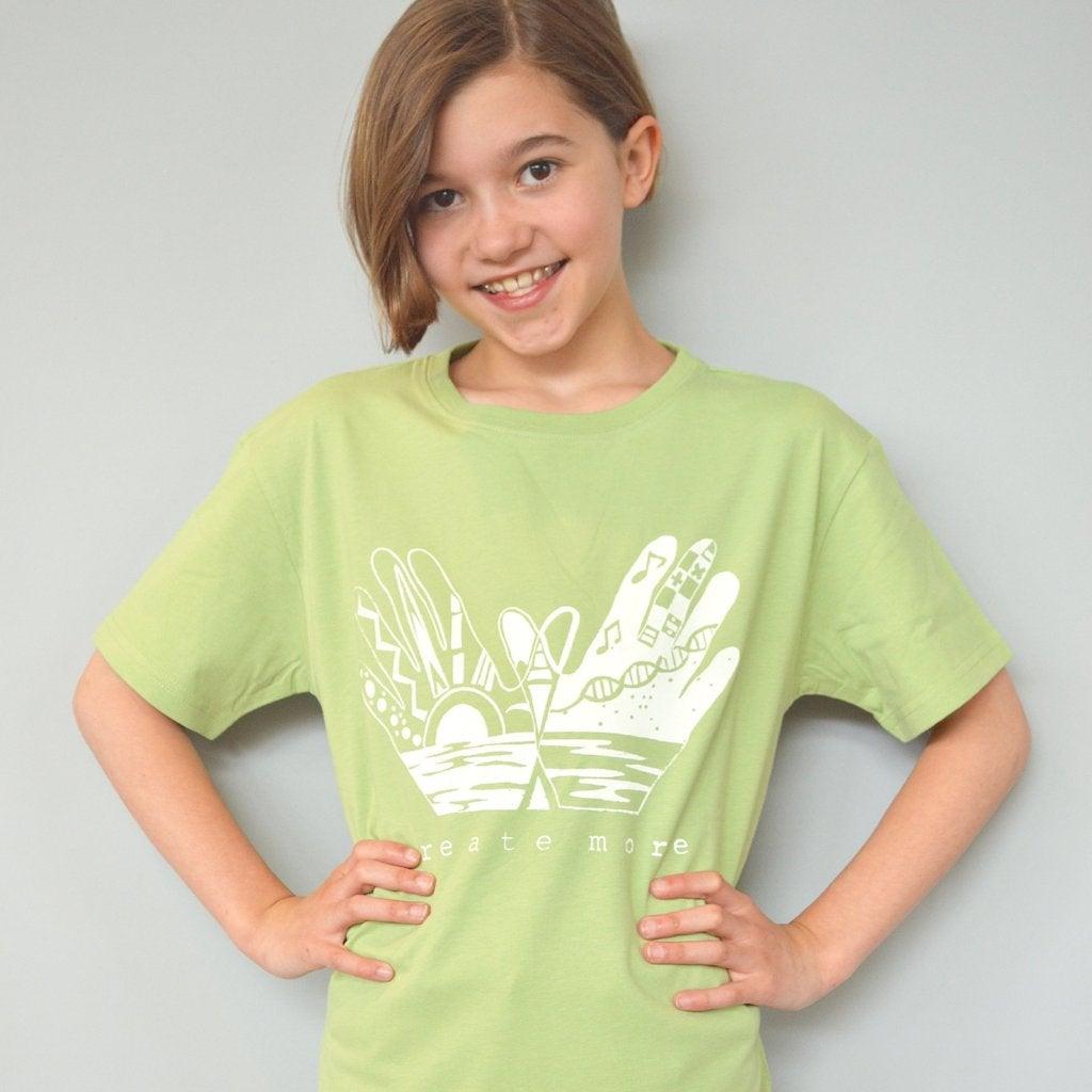 "Create More" Creative Art T-Shirt for Kids