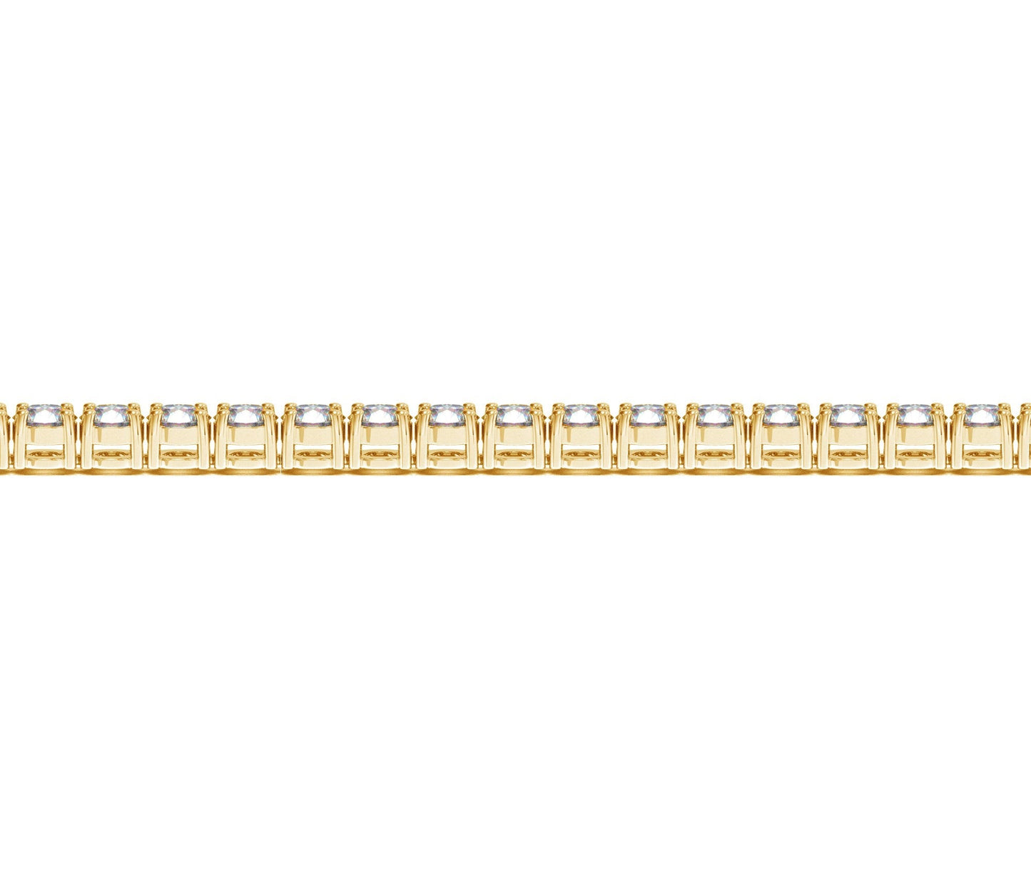 Lab Grown Round Diamond Tennis Bracelet in 14k Yellow Gold (10 cctw F/G VS2/SI1)