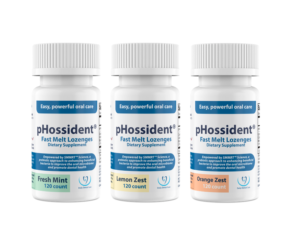 pHossident® Fast Melt Lozenges (120ct) - BUNDLE (Mint, Lemon, Orange)