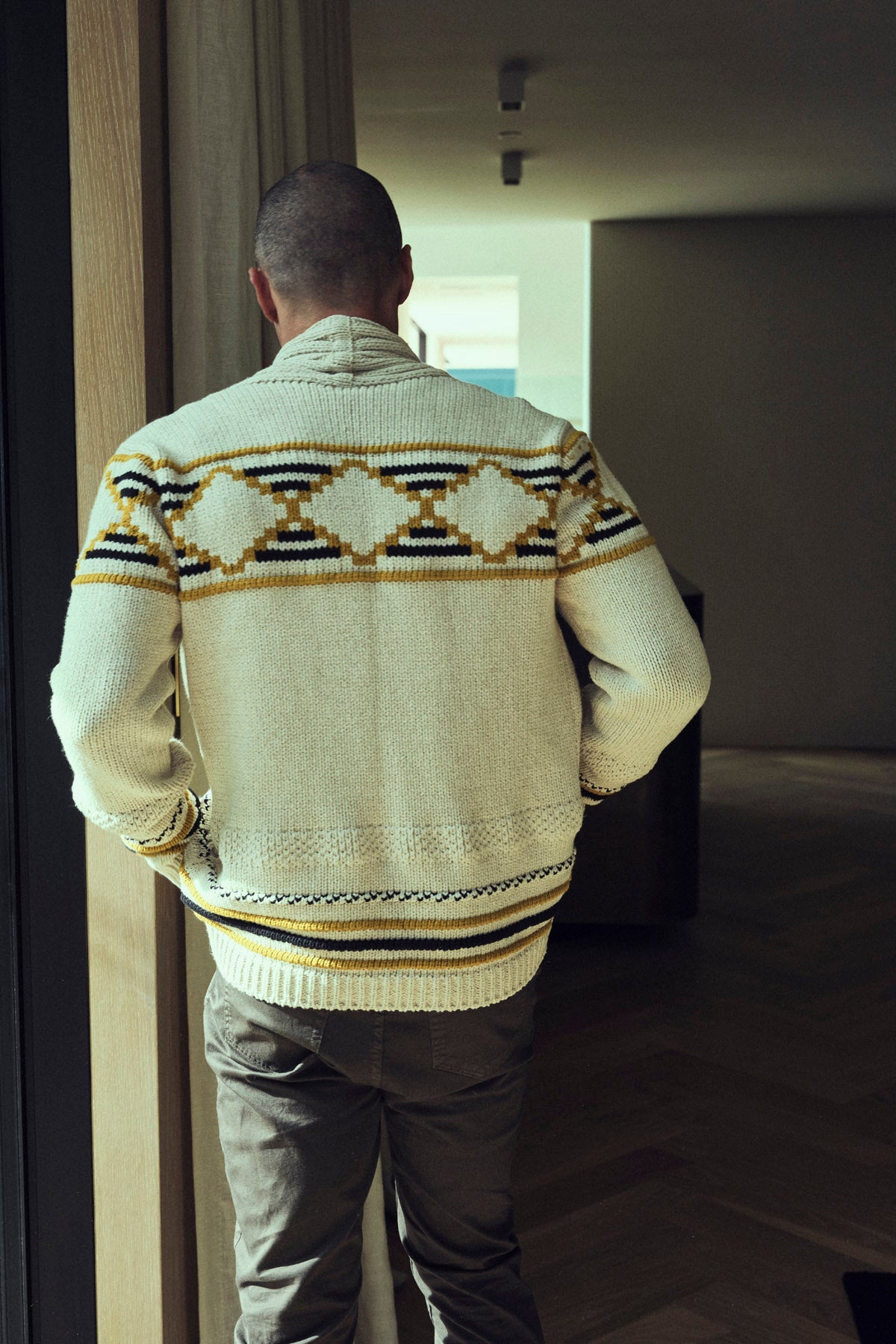 Suéter cárdigan Sierra para hombre
