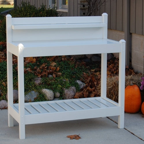 Estantería para macetas de vinilo PVC blanco para exteriores Estantería para panaderos de jardín