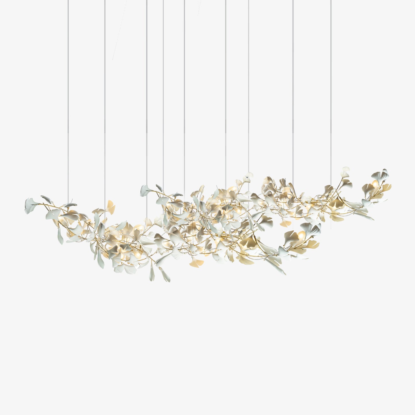 Candelabro Gingko de Doble Capa Combinado