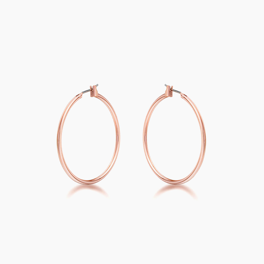 37mm Elegant Rosegold Hoop Earrings