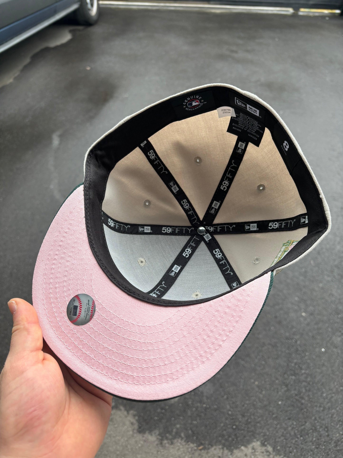 Gorra New Era 5950 Los Angeles Dodgers Jackie Robinson - Piedra/Verde