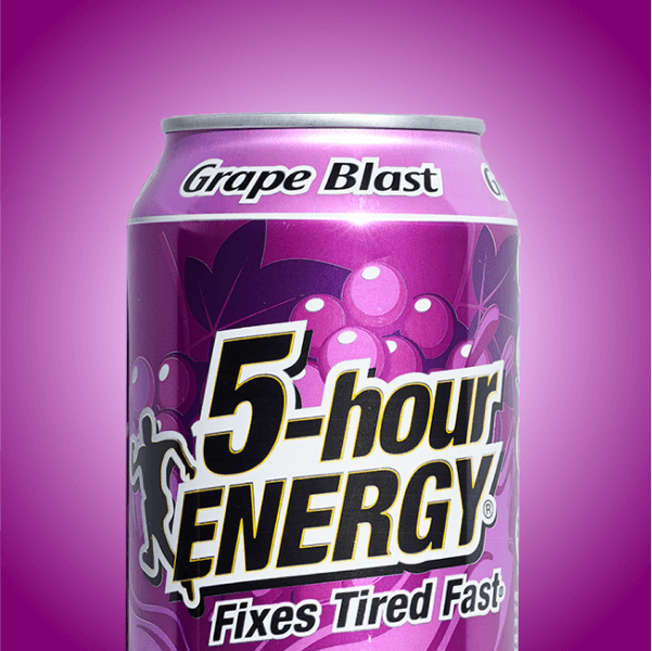 Bebida energética 5-hour ENERGY de sabor Grape Blast, fuerza extra, paquete de 12 unidades
