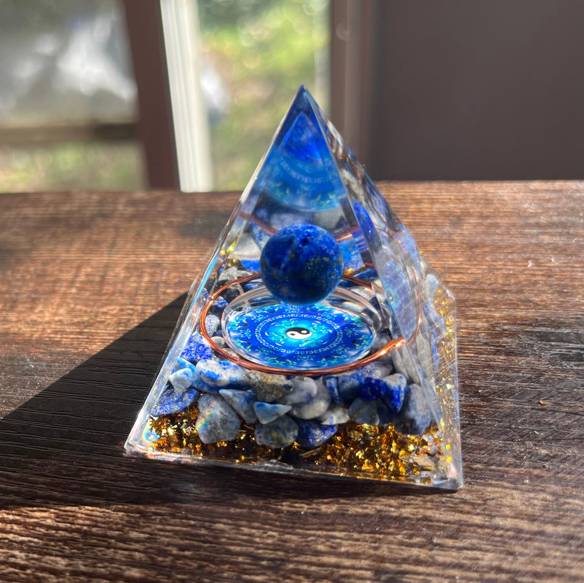 Lapis Lazuli Writers Orgone Pyramid