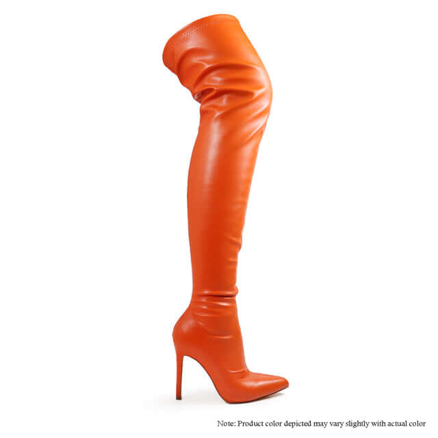 Gisele - Naranja PU {Pedir 1/2 Talla Más Grande}